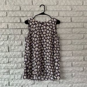 Anne Klein Sleeveless Floral High Low Blouse - Size Small - Purple New